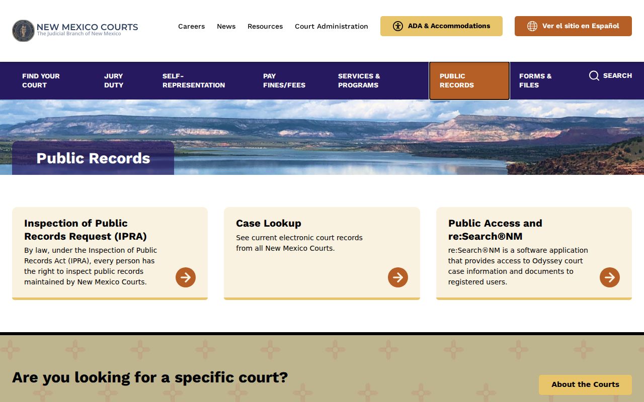 De Baca County court docket public records route on New Mexico Courts